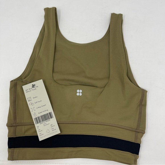 Sweaty Betty Size XS All Day Wrap Waist Tank Terra Brown NWT - Picture 4 of 8